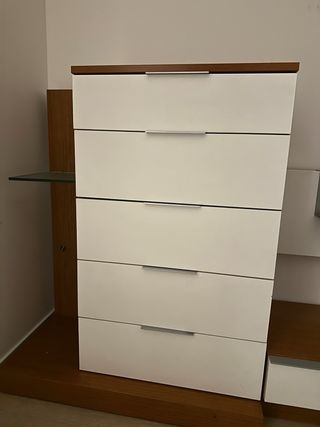 Cabecero, Mesitas Noche y Cómoda