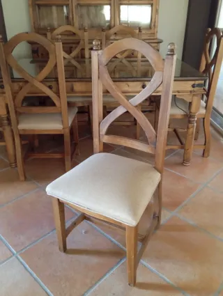 Conjunto Muebles Mexicanos Madera Salón