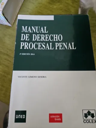 Manual de derecho procesal penal