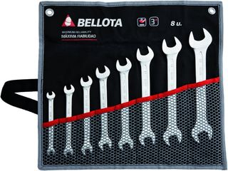 Bellota 6490-8 BS Juego 8 Llaves fijas en Bolsa, S