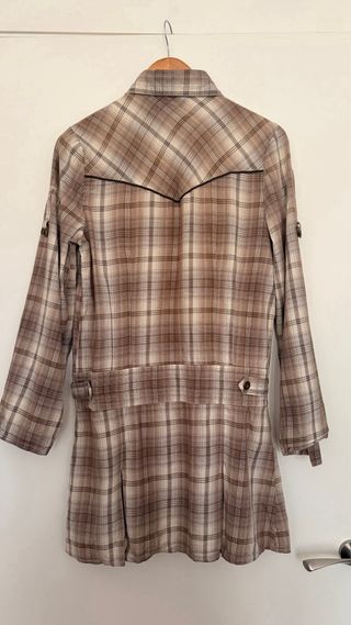 Vestido Cuadros Coronel Tapioca Beige/Marrón