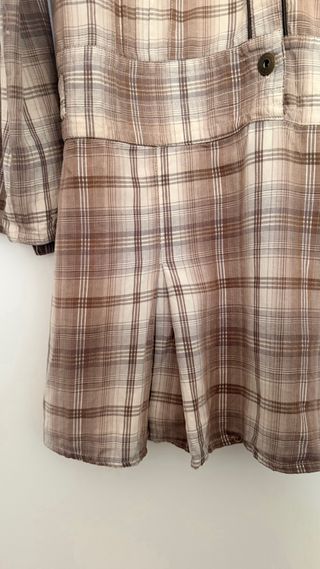 Vestido Cuadros Coronel Tapioca Beige/Marrón