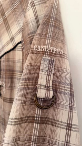 Vestido Cuadros Coronel Tapioca Beige/Marrón