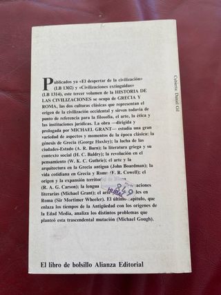 Historia de ls civilaciones. Grecia y Roma