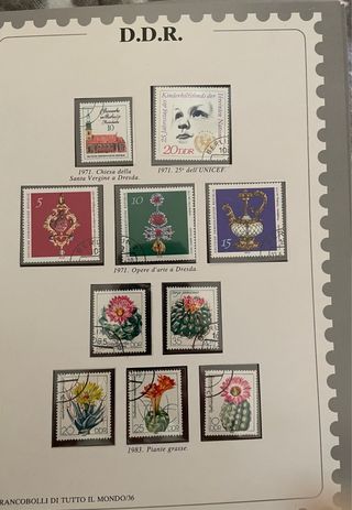 Francobolli DDR 1971 e 1983