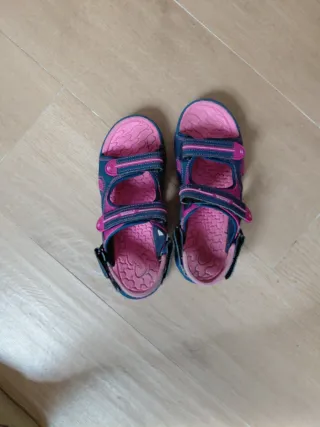 Sandalias deportivas niña rosa y azul