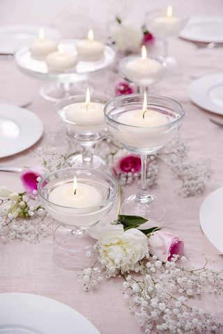 Candele galleggianti Bolsius - Velas flotantes, bianco