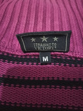 Chaqueta Inside Talla M Rayas Morado/Negro