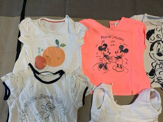 Lote Ropa Bebé 6-12 Meses (Vestidos y Camisetas)
