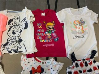 Lote Ropa Bebé 6-12 Meses (Vestidos y Camisetas)