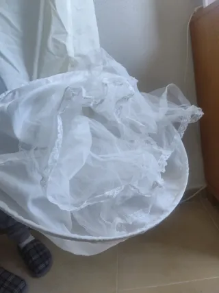 Cancán de novia blanco