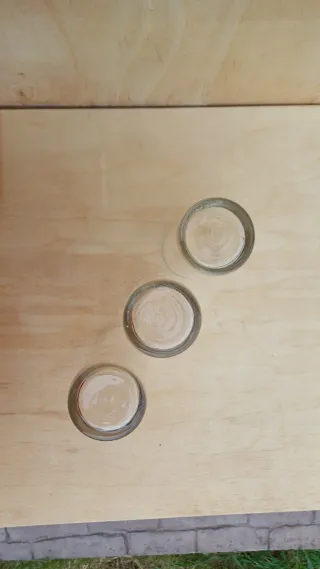 Set 3 Bicchieri Tubo in Vetro