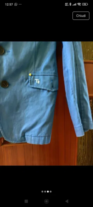 Giacca Thomas Hills blu cotone taglia 36/10