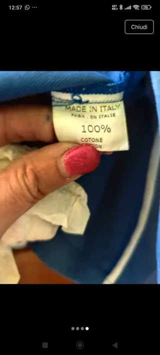 Giacca Thomas Hills blu cotone taglia 36/10