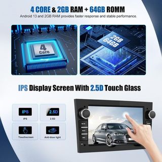 Radio Coche Opel Android pantalla 7 NUEVO