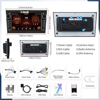Radio Coche Opel Android pantalla 7 NUEVO