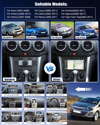 Radio Coche Opel Android pantalla 7 NUEVO