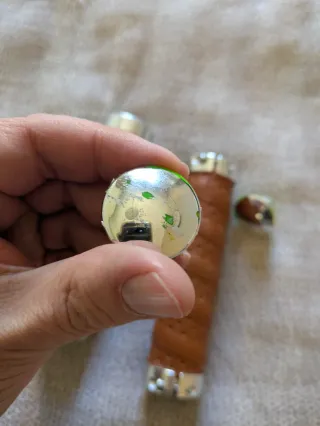 Manopole Bici Similpelle Marroni