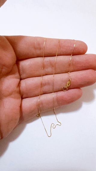 Collana veneziana in oro giallo 18kt 750 lucida