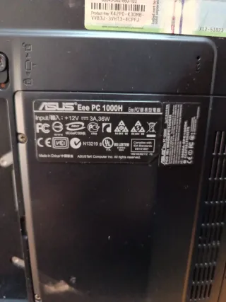 Portátil Asus Eee PC 1000H