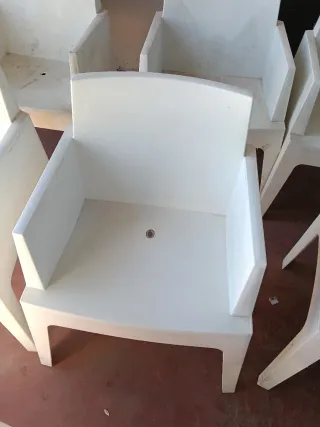 Sillas de plástico para piscina/terraza
