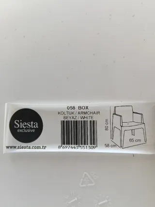Sillas de plástico para piscina/terraza