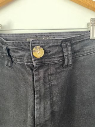 Pantalones Rectos Negros