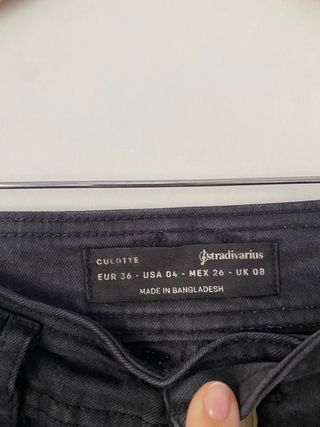 Pantalones Rectos Negros