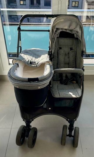 Silla gemelar Valco Baby Snap Duo + capazo