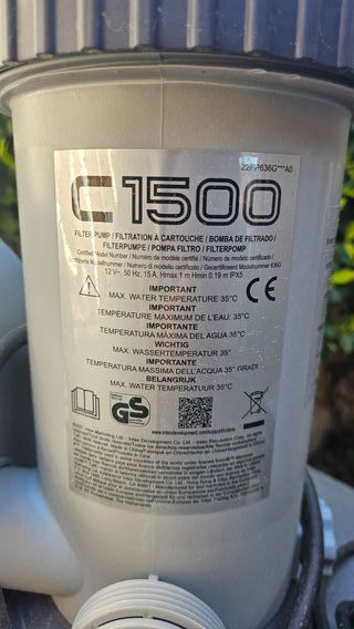 Depuradora Intex 1500 + Escalera Piscina