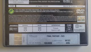 DVD Final Fantasy: The Spirits Within - 2 Discos