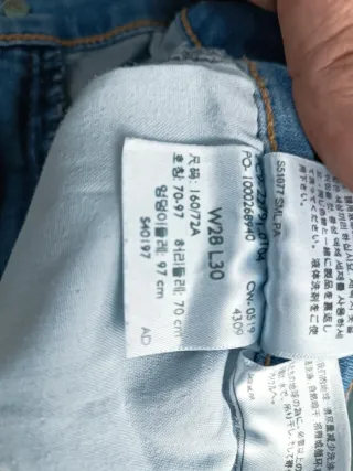 Levi's Mile High Super Skinny W28 L30 (Taglia 42)