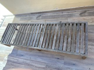 Hamaca de madera exterior