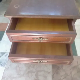 Mesita de noche antigua madera