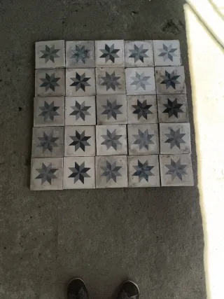 Baldosas hidráulicas estrella 1m²