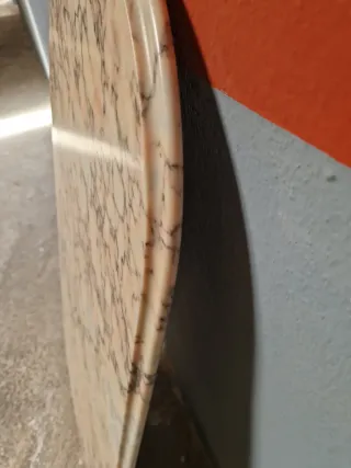 Tablero de mármol ovalado