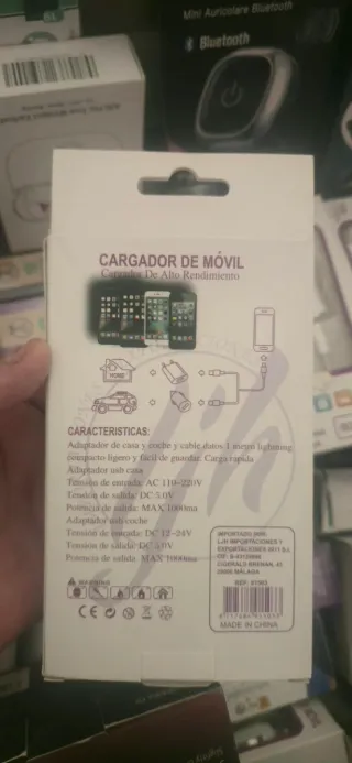 Lote 3 Cargador Móvil Gjh 1A Compatible iPhone