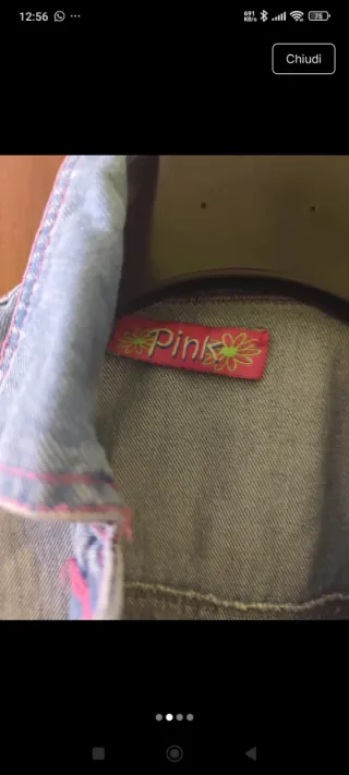 Giacca jeans bambina Pink Tg. 38