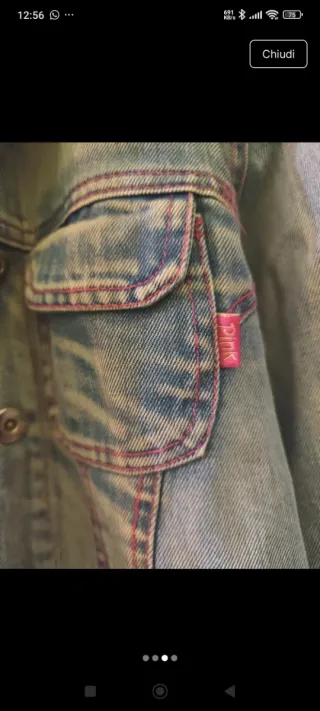 Giacca jeans bambina Pink Tg. 38