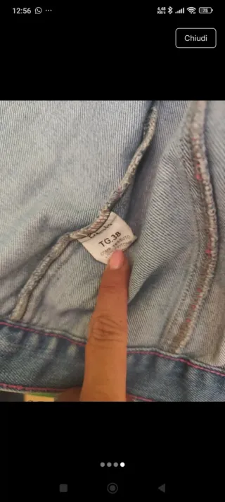 Giacca jeans bambina Pink Tg. 38