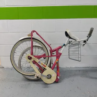 Bicicleta clásica marca BH happy en color rosa