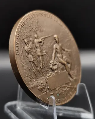 Medalla de bronce francesa. Concurso Tiro