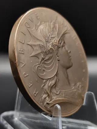 Medalla de bronce francesa. Concurso Tiro