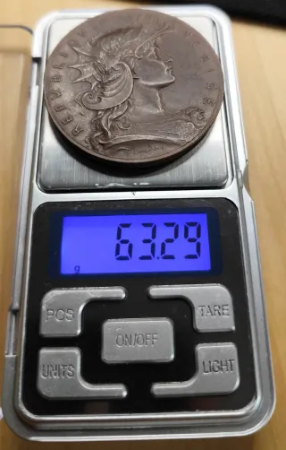 Medalla de bronce francesa. Concurso Tiro