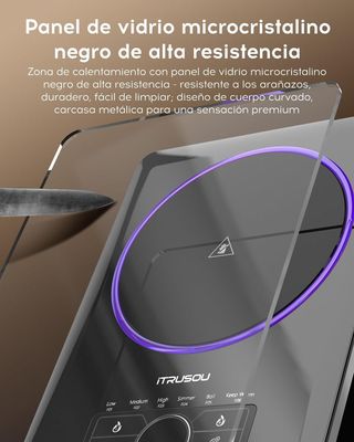 Placa de Cocción Superconductora 1500W NUEVA