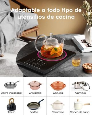 Placa de Cocción Superconductora 1500W NUEVA