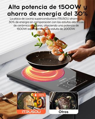 Placa de Cocción Superconductora 1500W NUEVA