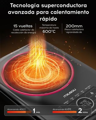 Placa de Cocción Superconductora 1500W NUEVA