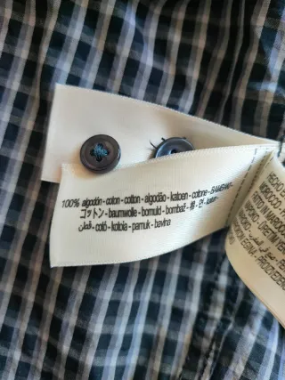 Camisa Zara Origins cuadros hombre