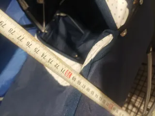 Carrito de muñecas clásico azul